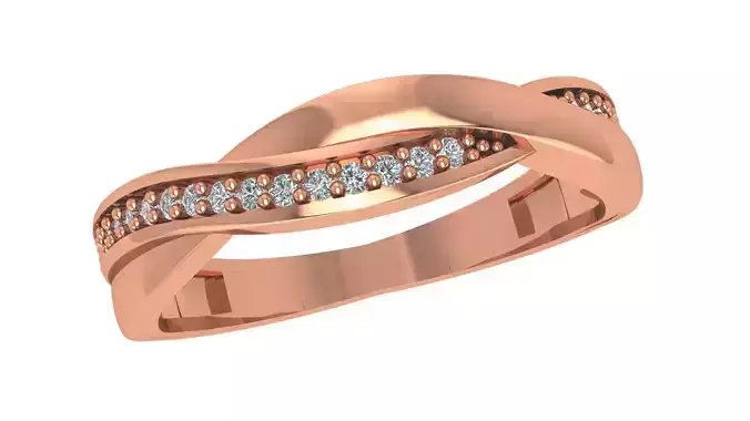 Wire Band Ring renders 3dm stl details 3D print model