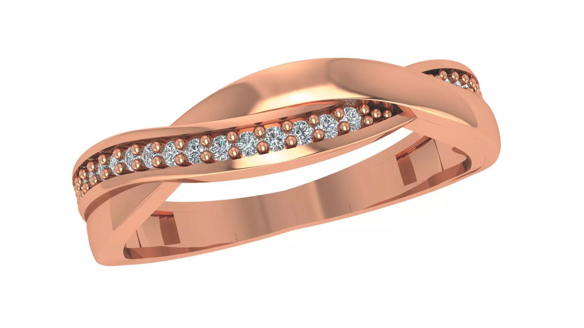 Wire Band Ring renders 3dm stl details 3D print model_0