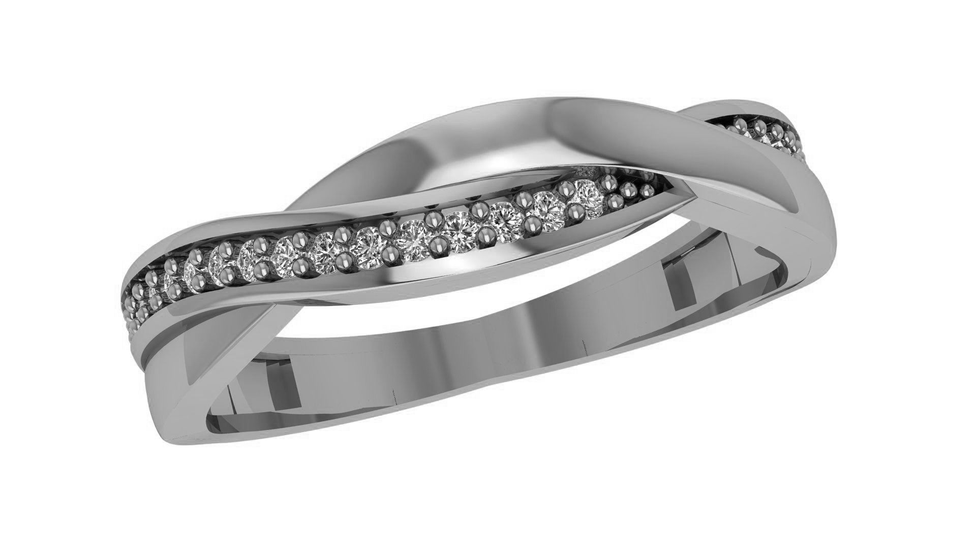 Wire Band Ring renders 3dm stl details 3D print model_2