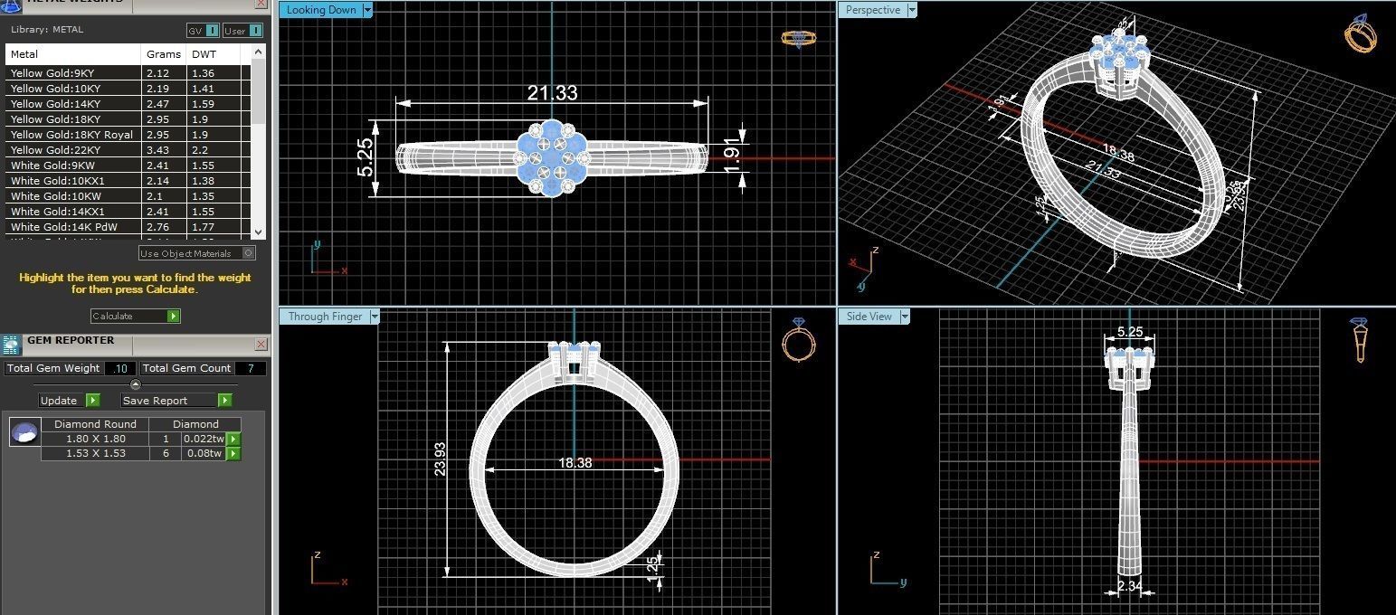 Light wt minimalist Ring 3dm stl renders 3D print model_3