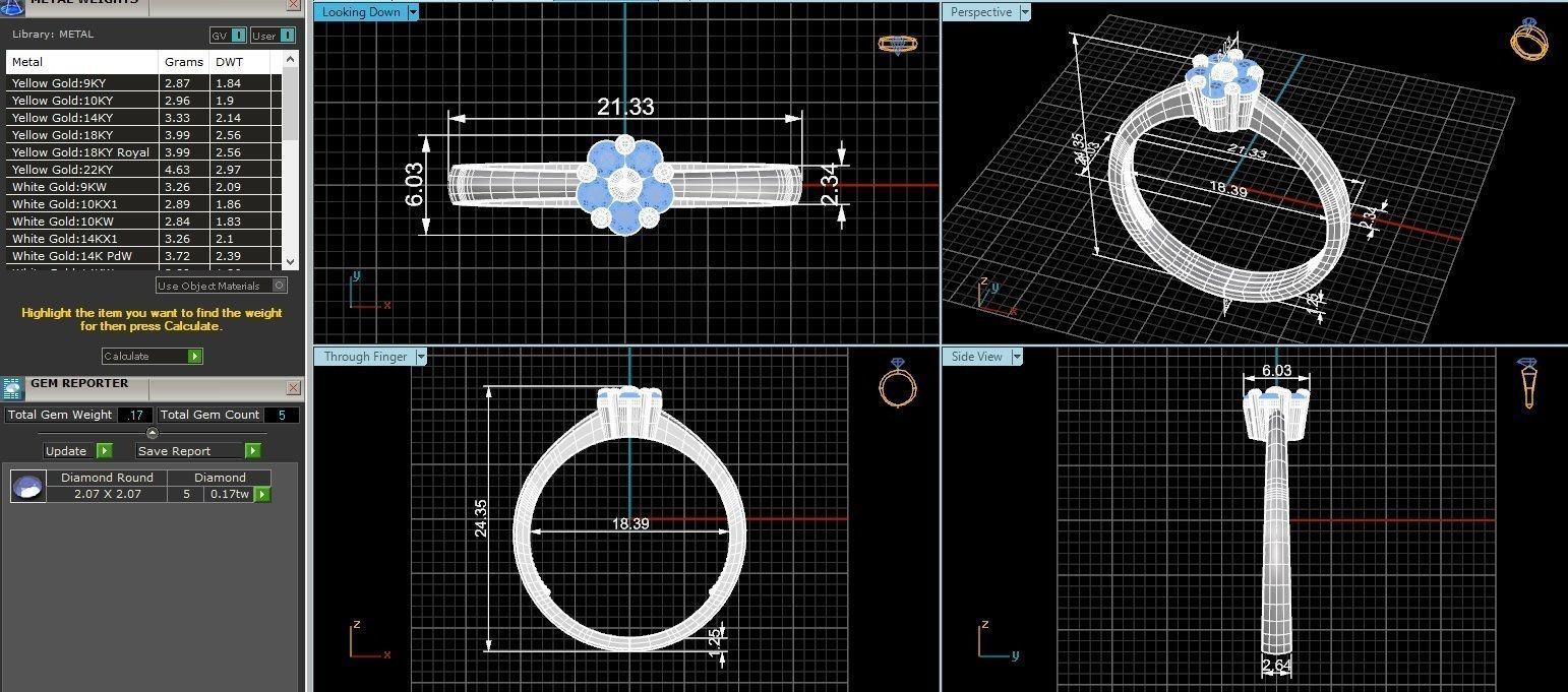Light wt minimalist Ring 3dm stl renders 3D print model_3