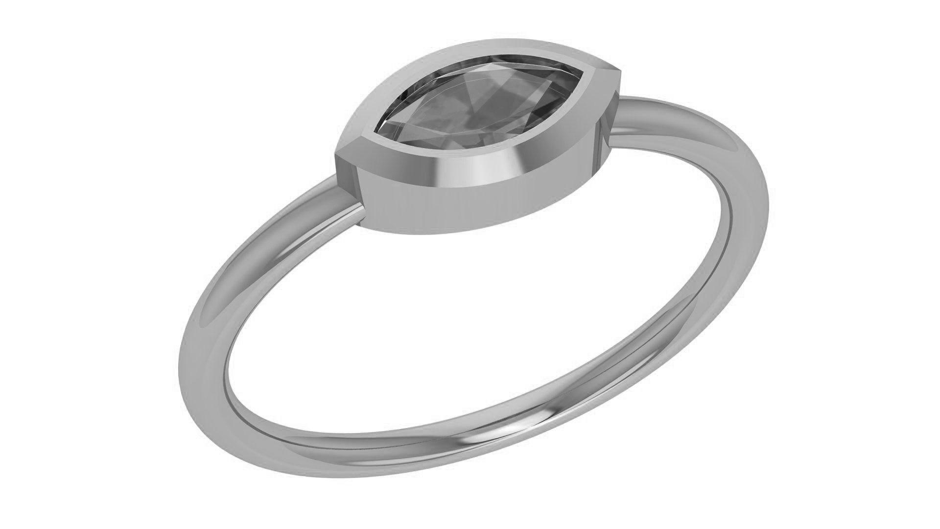 Ruby Eye Light wt minimalist Ring 3dm stl renders 3D print model_2