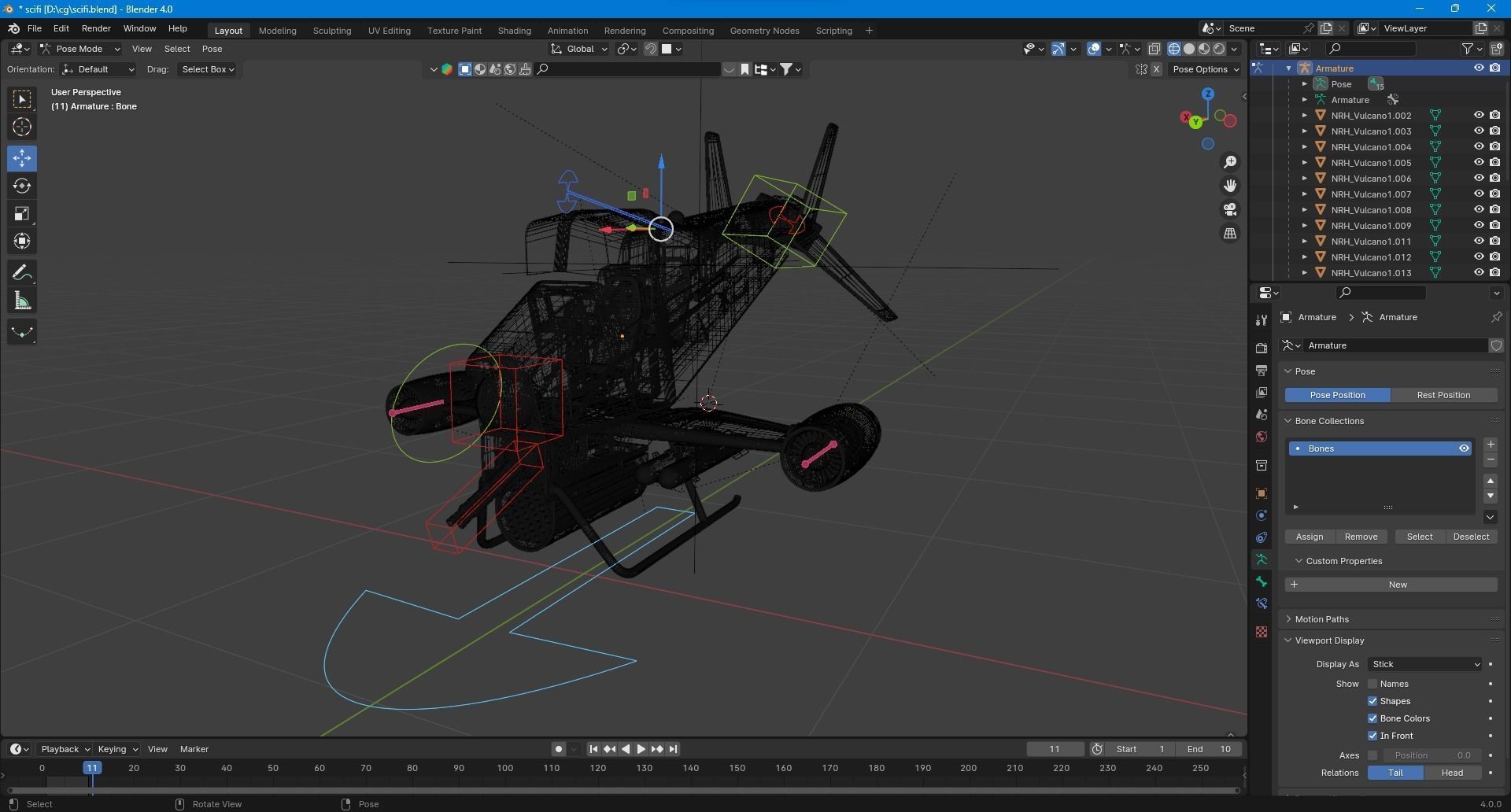 Sci-fi spacecraft 3D model_15