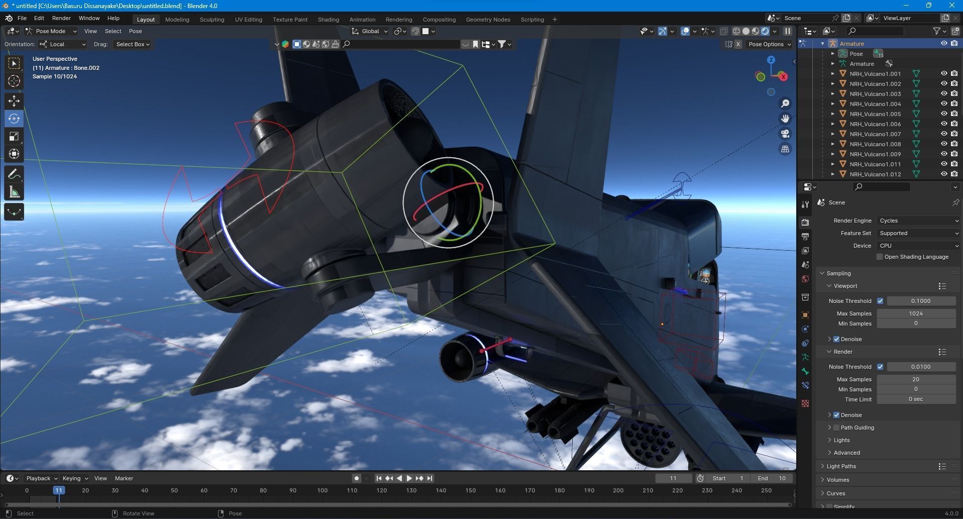 Sci-fi spacecraft 3D model_13