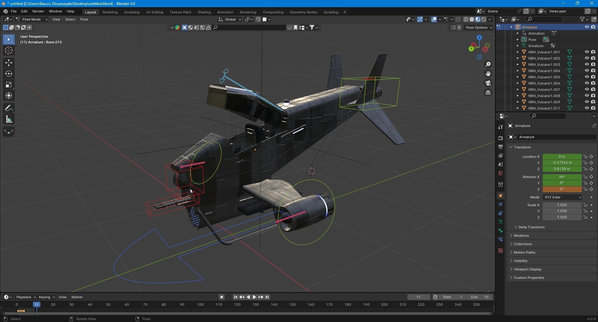 Sci-fi spacecraft 3D model_10