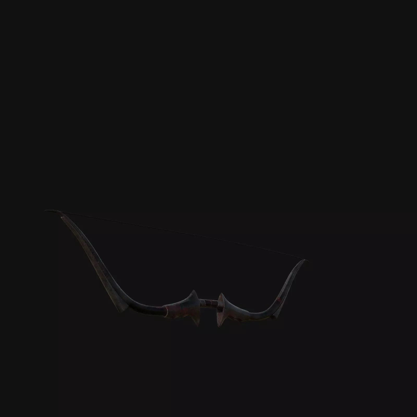 Emerald Dragonheart Longbow of Draconic Might 3D model