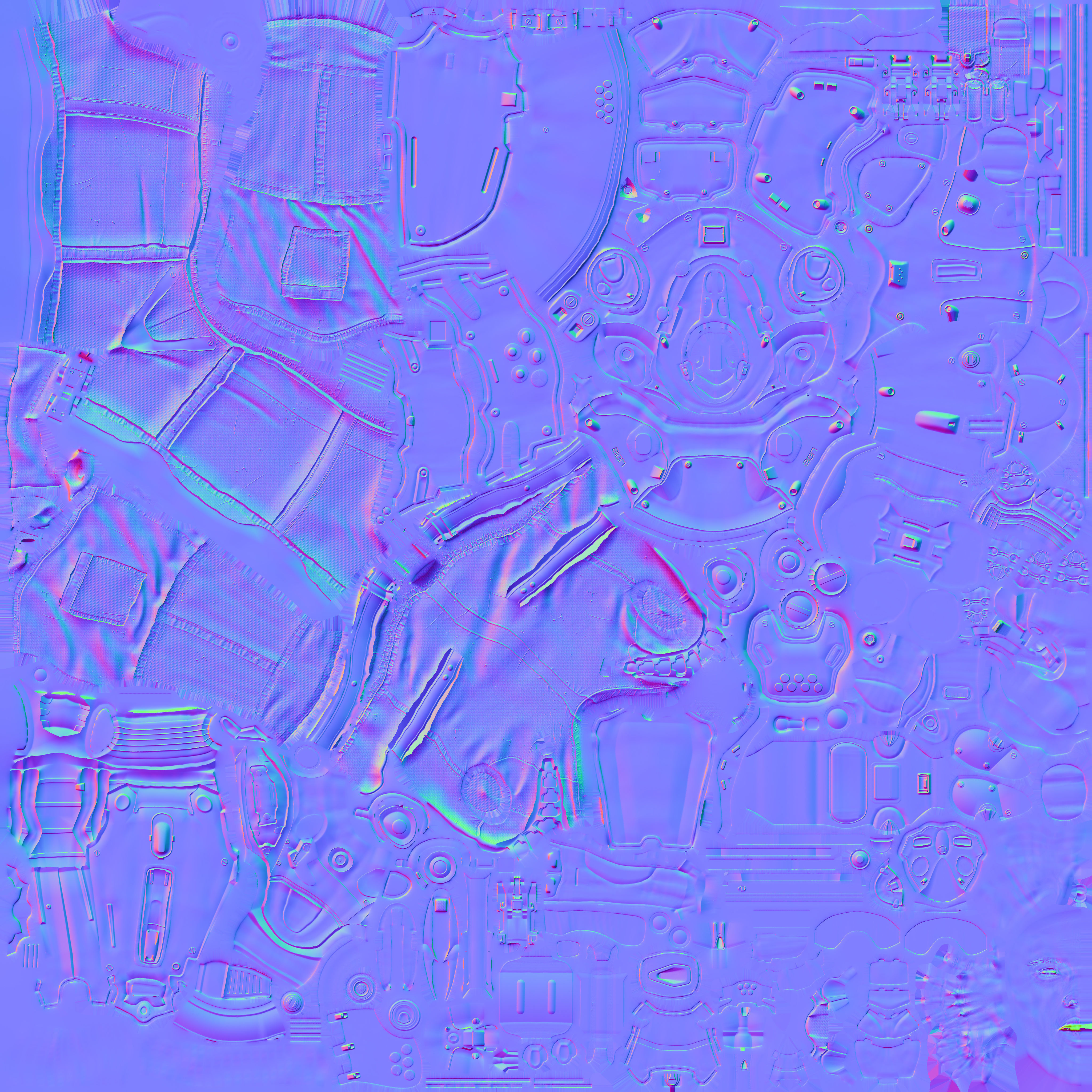 Dolrio sci-fi Female Robot Character 3D model_4