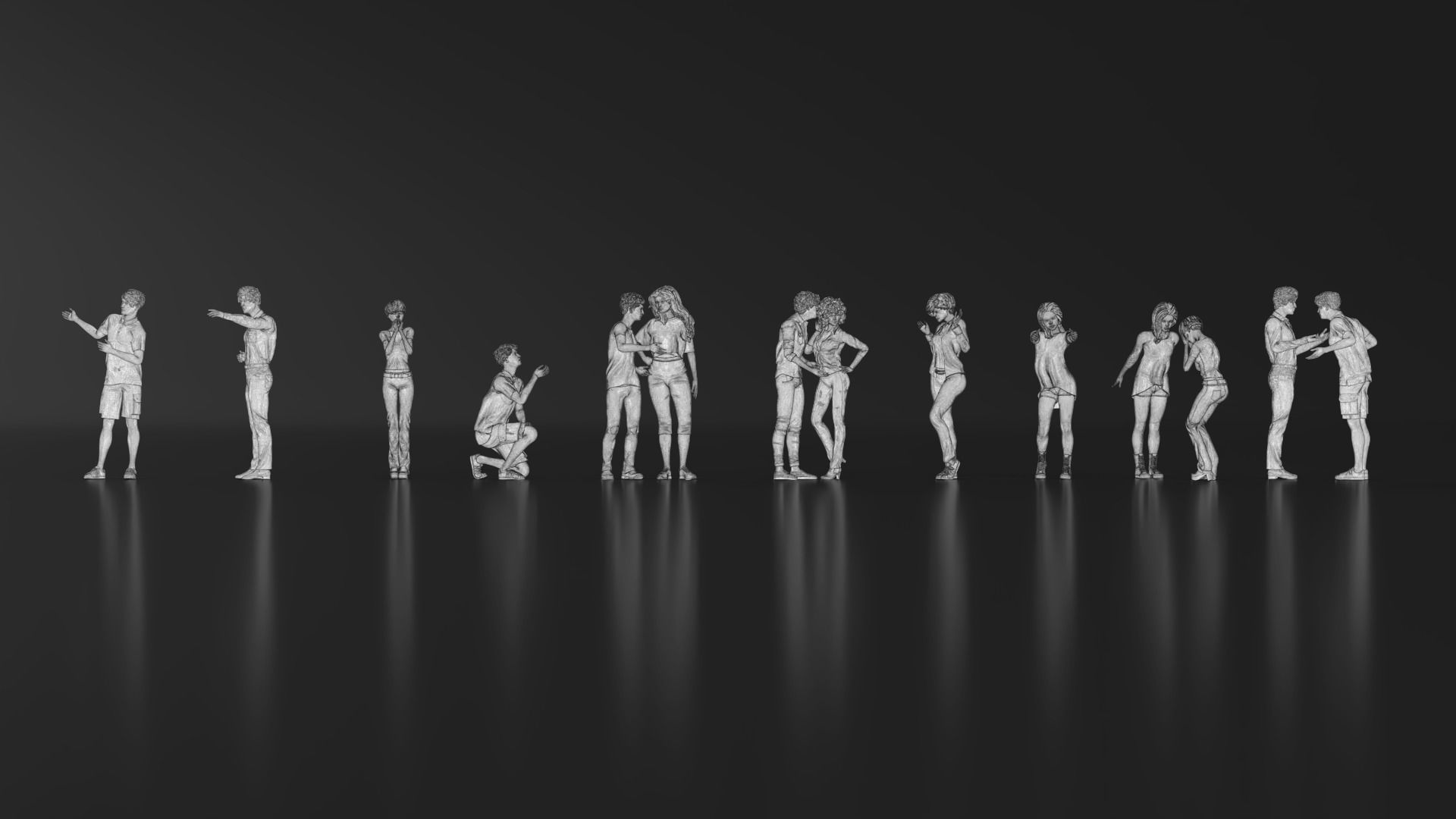 HD People 27 Talking 2 3D print model_11