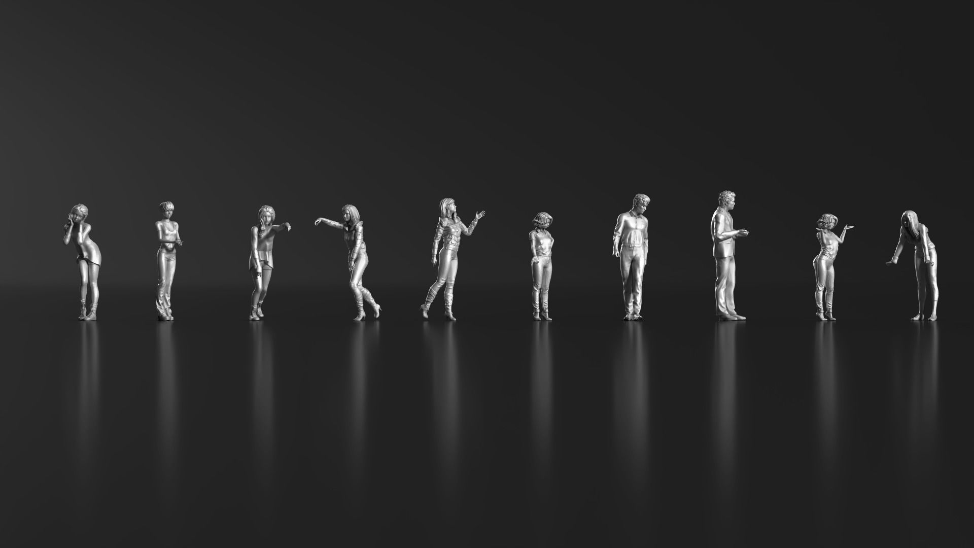 HD People 27 Talking 2 3D print model_10