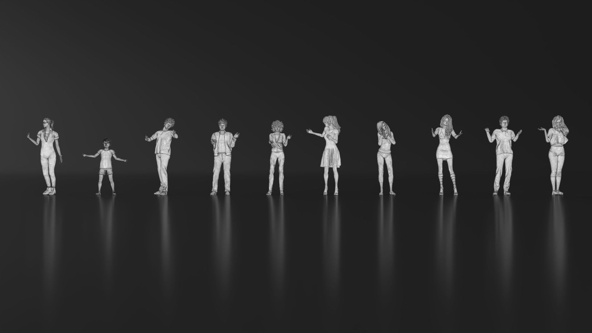 HD People 27 Talking 2 3D print model_17