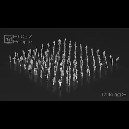 HD People 27 Talking 2 3D print model HD People 27 Talking 2 3D print model