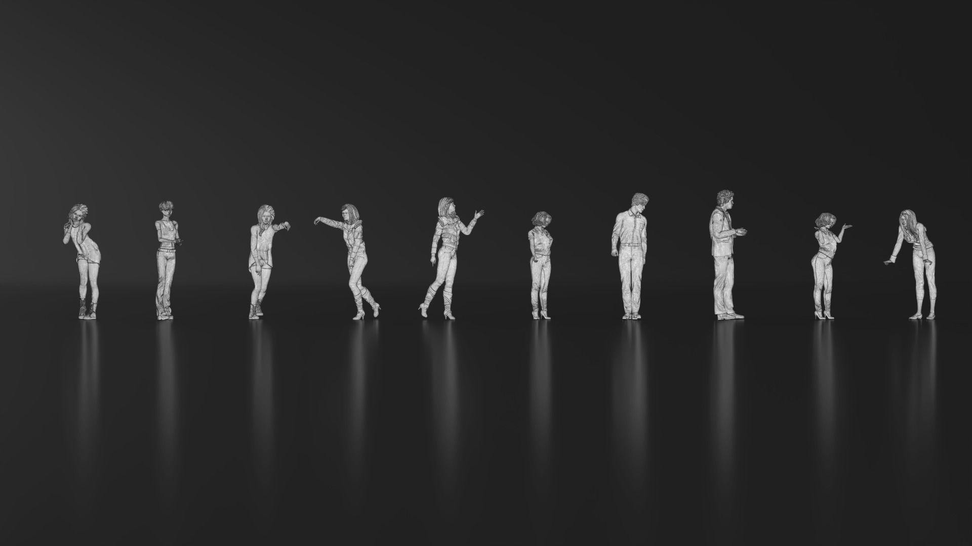 HD People 27 Talking 2 3D print model_20