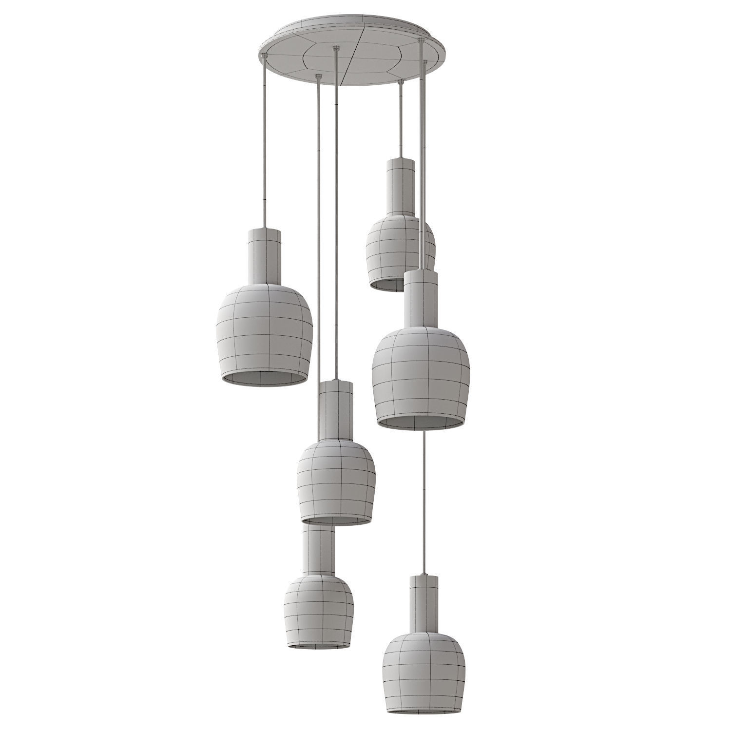 Smart Casual Pendant Light 3D model_2