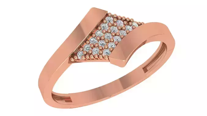 High Jewelry Cocktail Ring 3dm stl renders details
