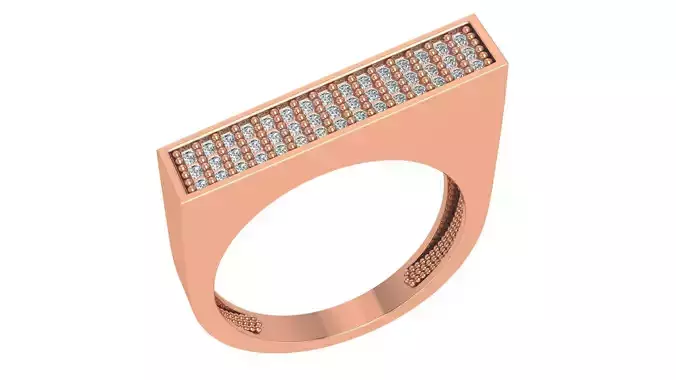 Stairway to Heaven High Jewelry Cocktail Ring 3dm stl renders 