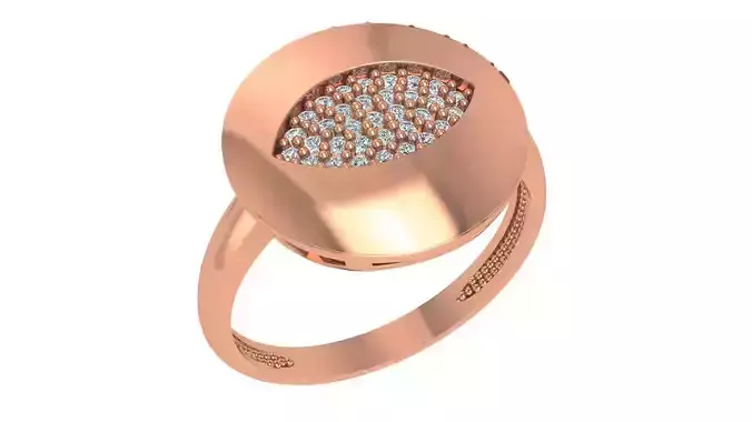 Diamond Eye High Jewelry Cocktail Ring 3dm stl renders details 3D print model Diamond Eye High Jewelry Cocktail Ring 3dm stl renders details 3D print model