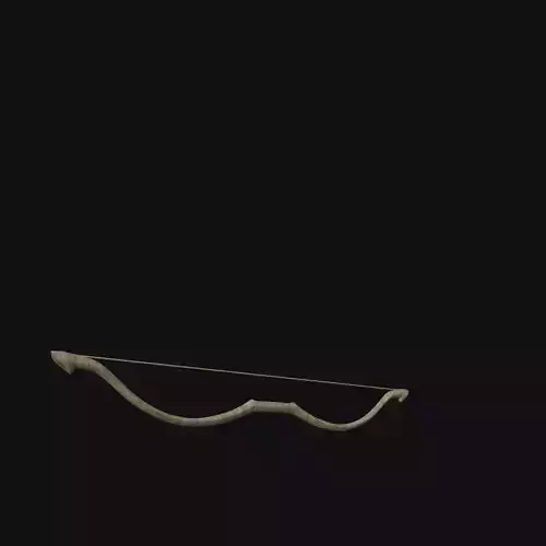 Ancient Oakwood Longbow of Elven Wisdom 3D model Ancient Oakwood Longbow of Elven Wisdom 3D model