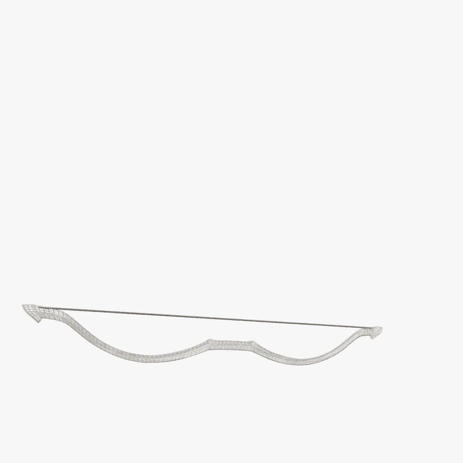 Ancient Oakwood Longbow of Elven Wisdom 3D model_3