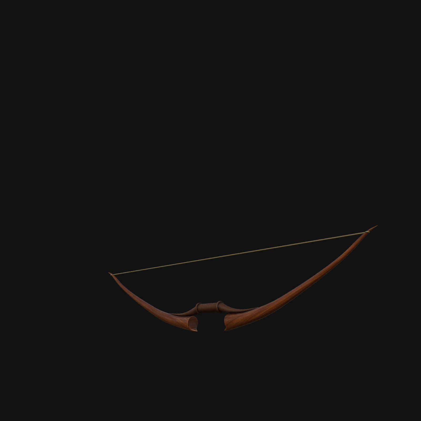 Royal Crimson Flame Bow of Elemental Fury 3D model_9