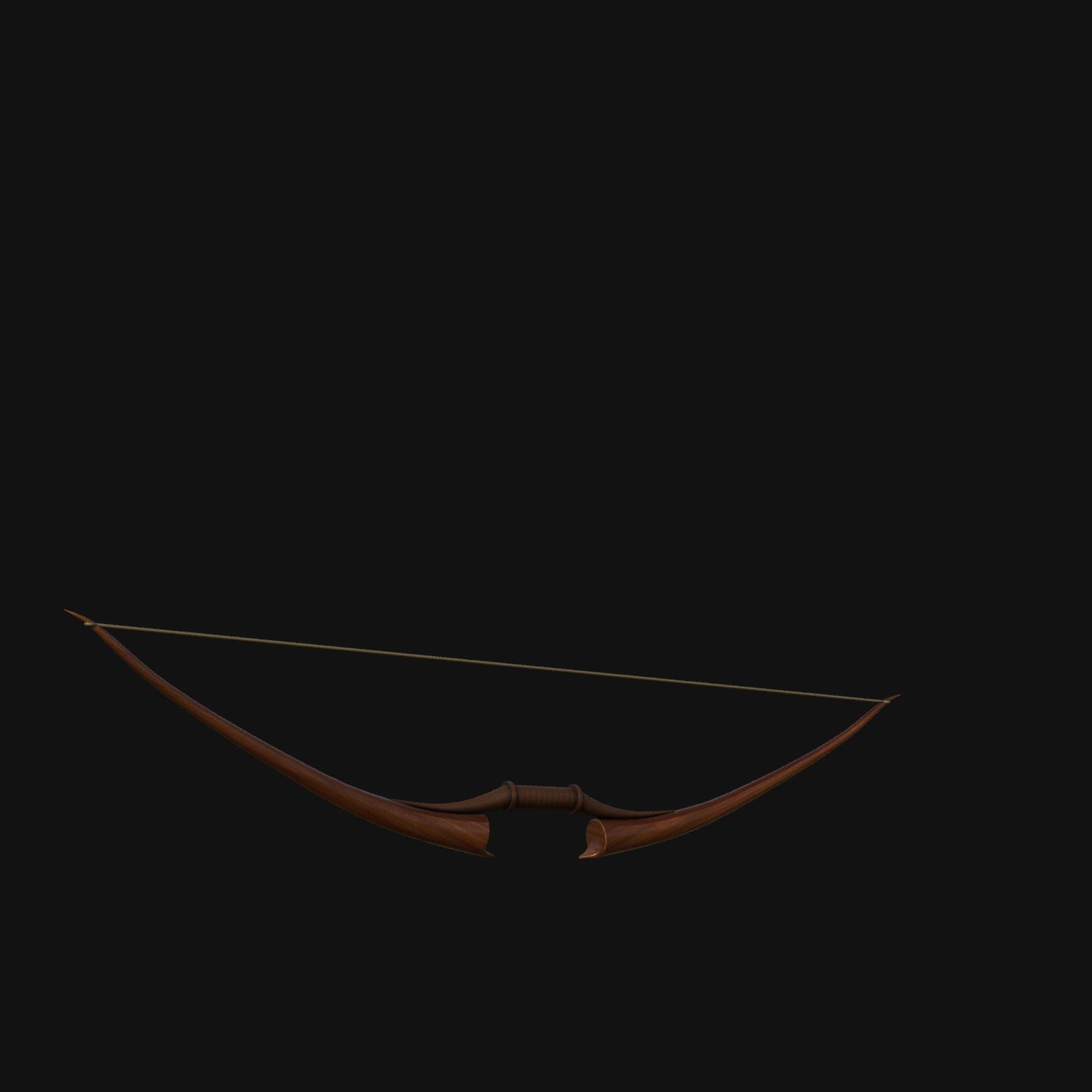 Royal Crimson Flame Bow of Elemental Fury 3D model_3
