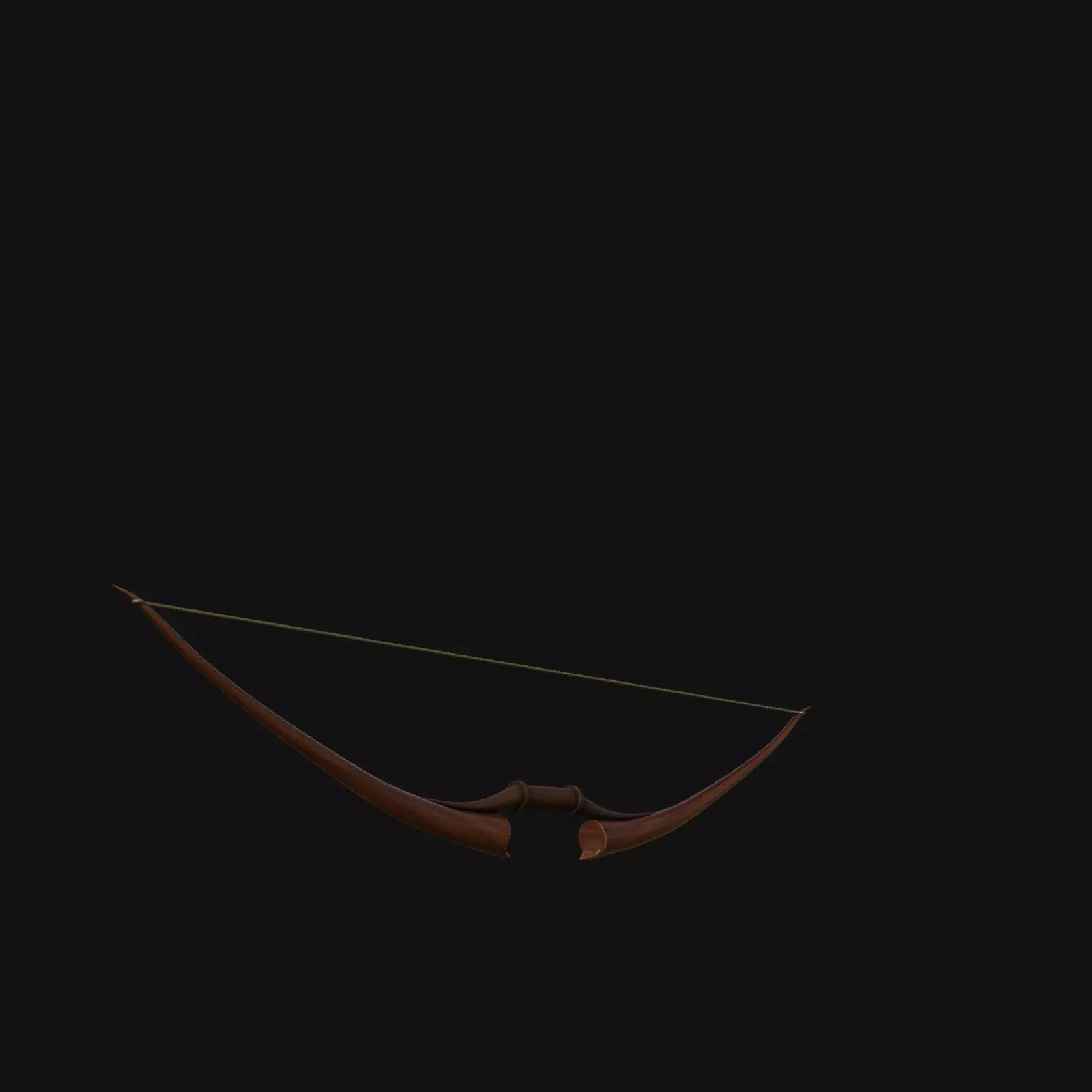 Royal Crimson Flame Bow of Elemental Fury 3D model_0