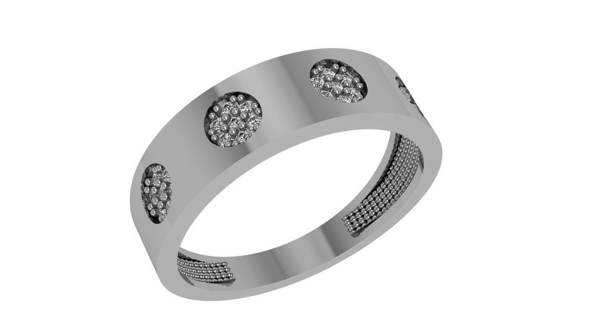 Band Ring renders 3dm stl details 3D print model_2
