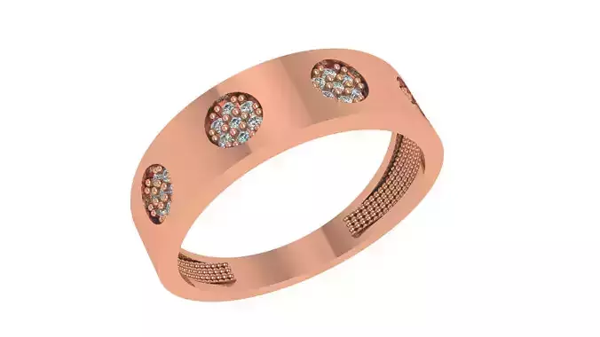 Band Ring renders 3dm stl details 3D print model