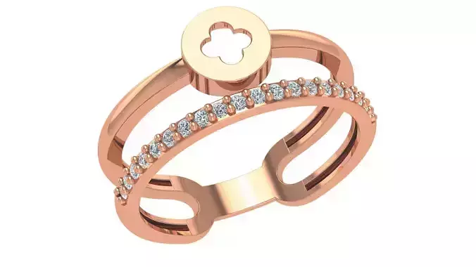 Flower Wire Ring renders 3dm stl details 3D print model