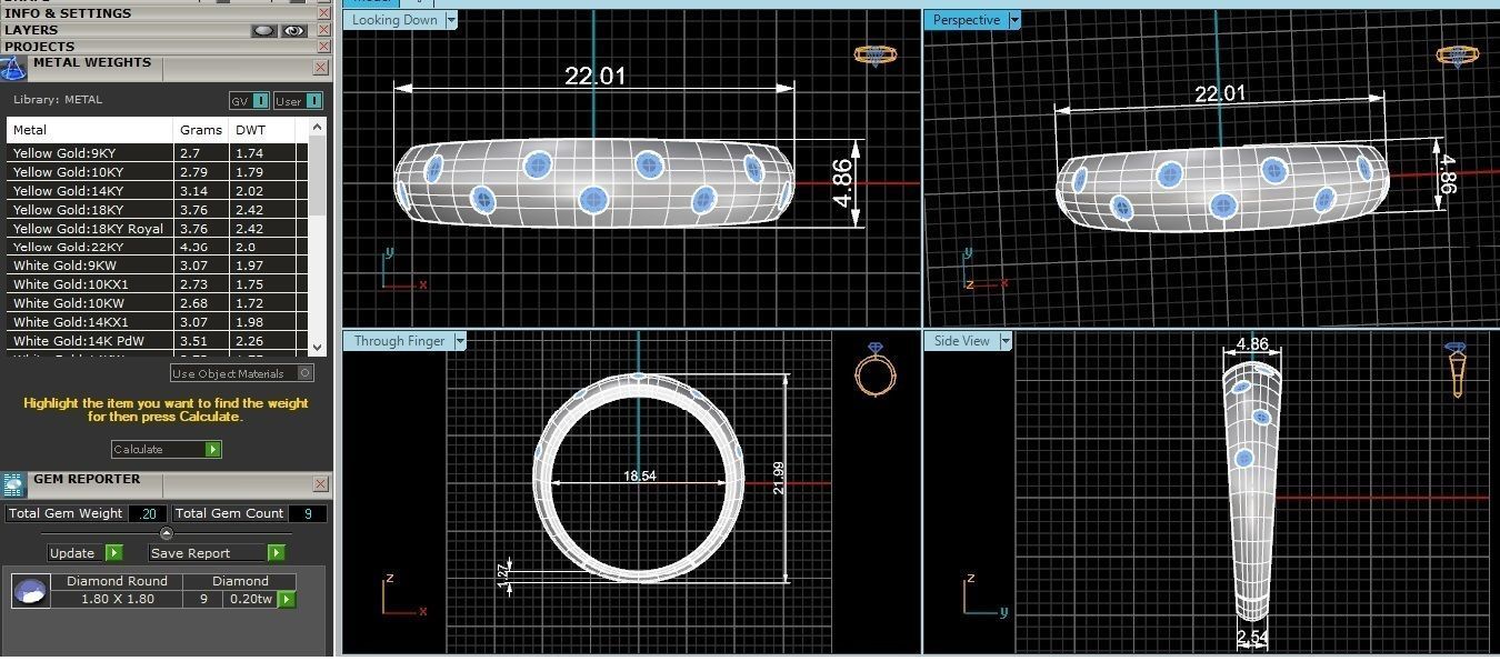 Band Ring renders 3dm stl details 3D print model_3