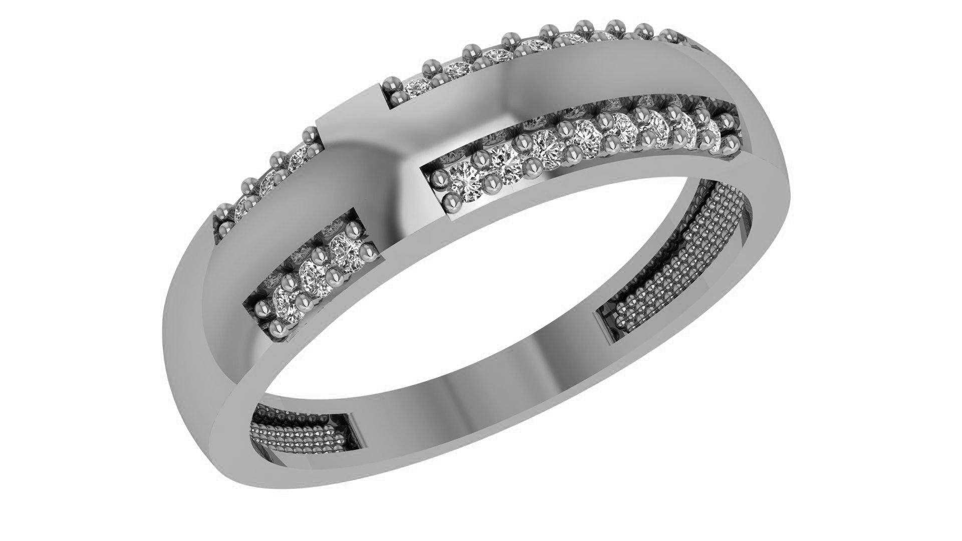 Band Ring renders 3dm stl details 3D print model_2