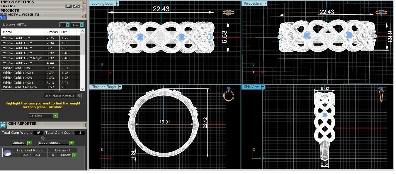Heart Love Valentine Wire High Jewelry Cocktail Ring 3dm stl 3D print model_3