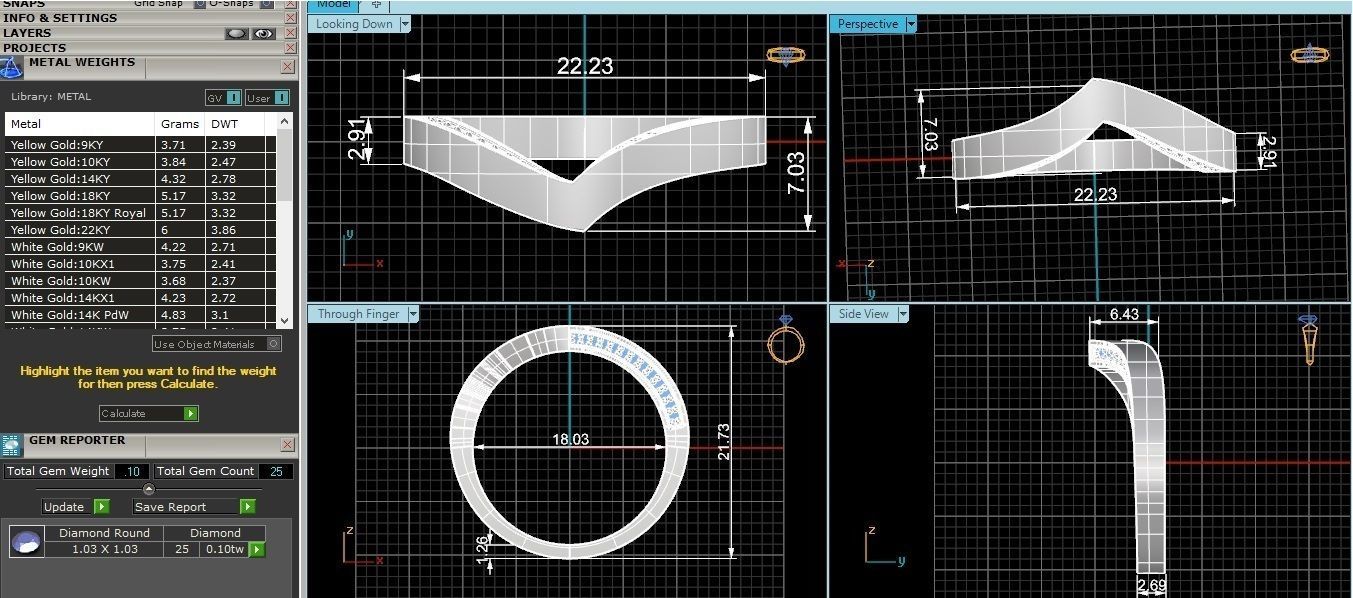 Band Ring renders 3dm stl details 3D print model_3