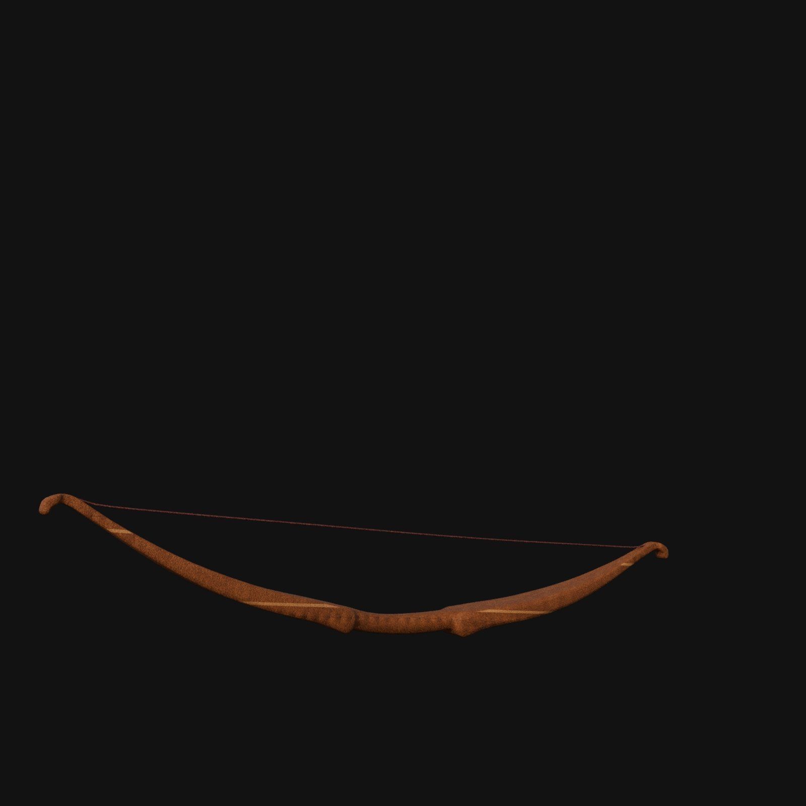 Legendary Dragonbone Recurve Bow of Mythical Power 3D model_3