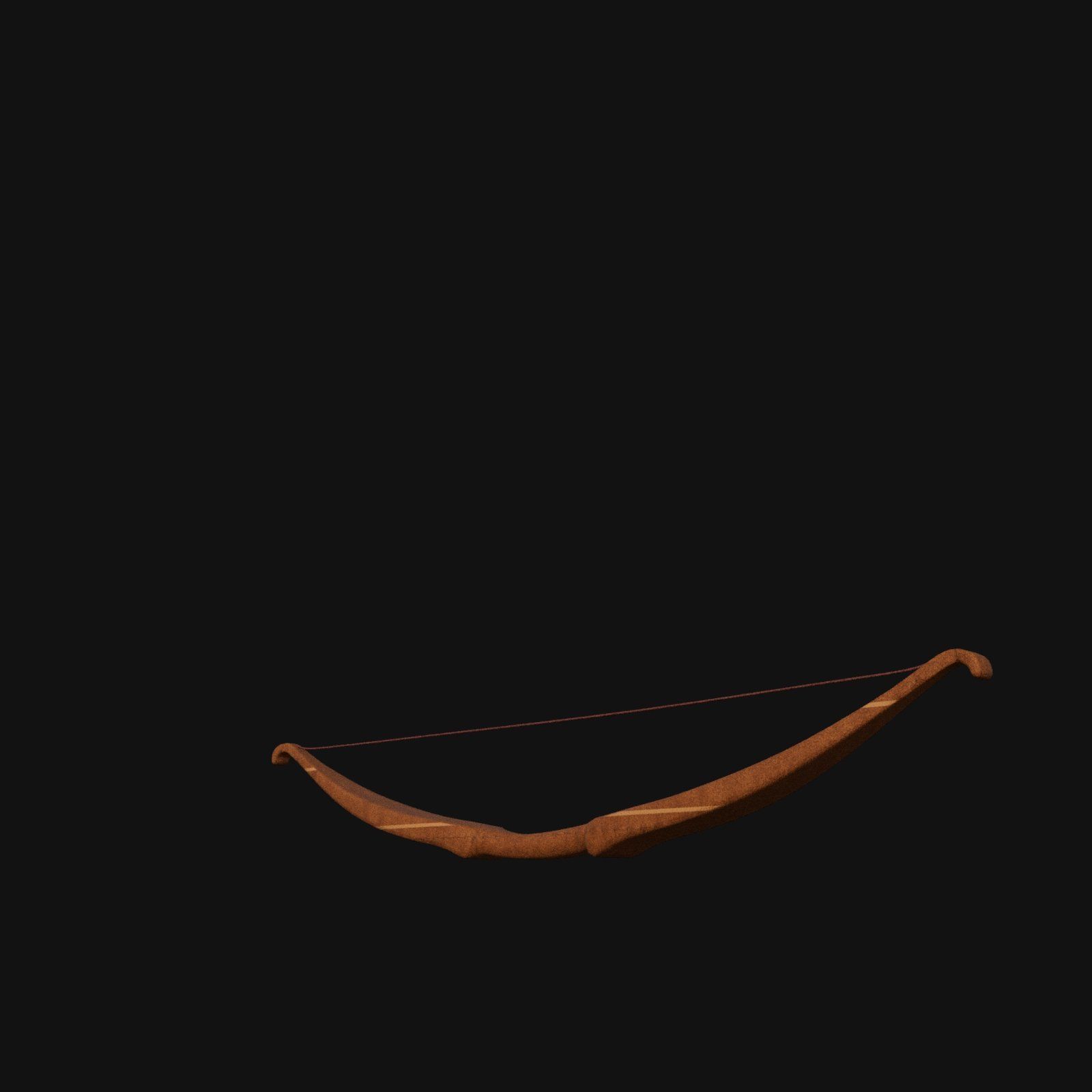 Legendary Dragonbone Recurve Bow of Mythical Power 3D model_4