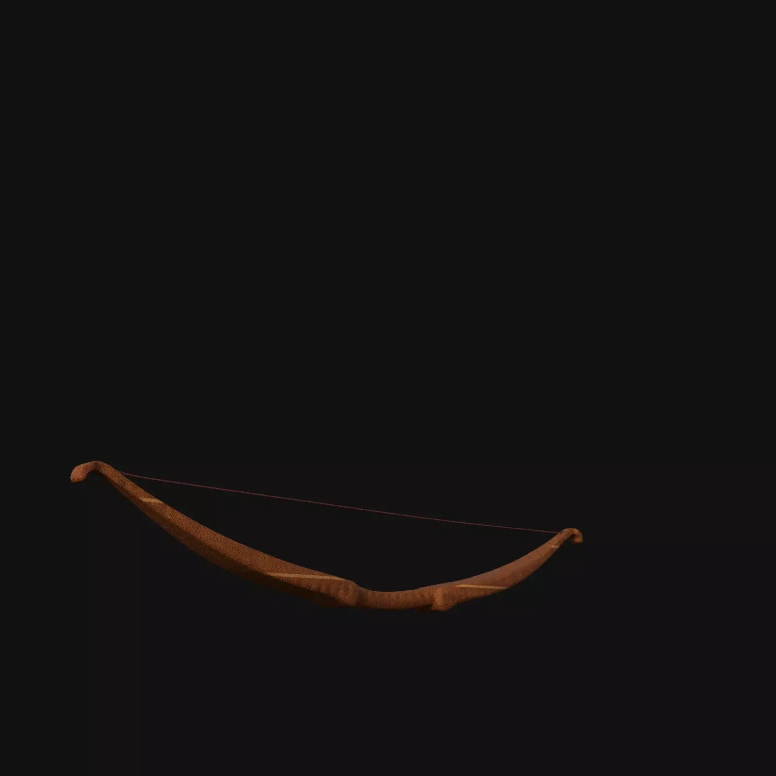 Legendary Dragonbone Recurve Bow of Mythical Power 3D model_0