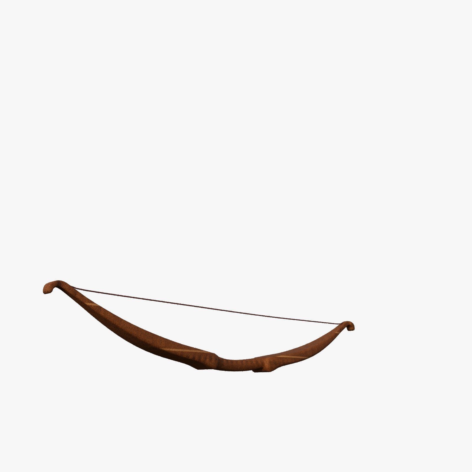 Legendary Dragonbone Recurve Bow of Mythical Power 3D model_2