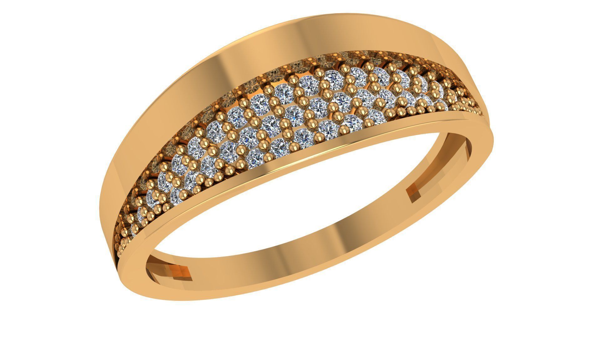 Band Ring renders 3dm stl details 3D print model_1