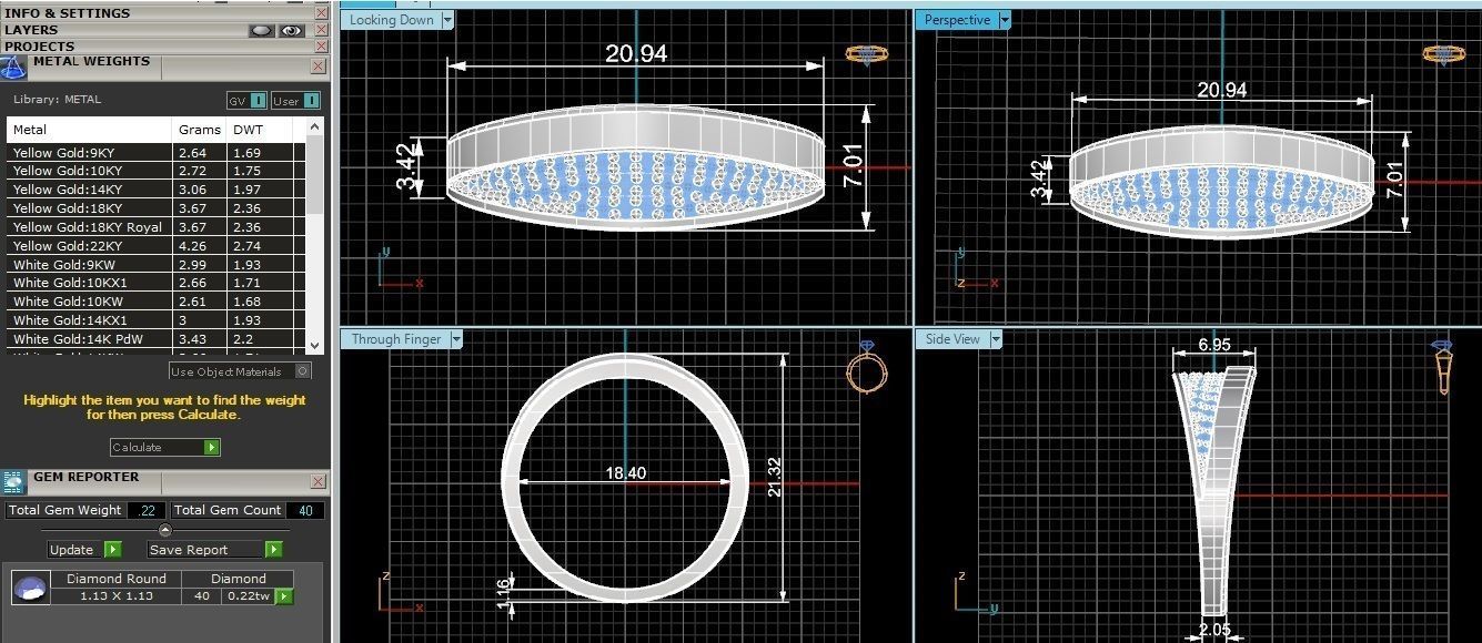 Band Ring renders 3dm stl details 3D print model_3