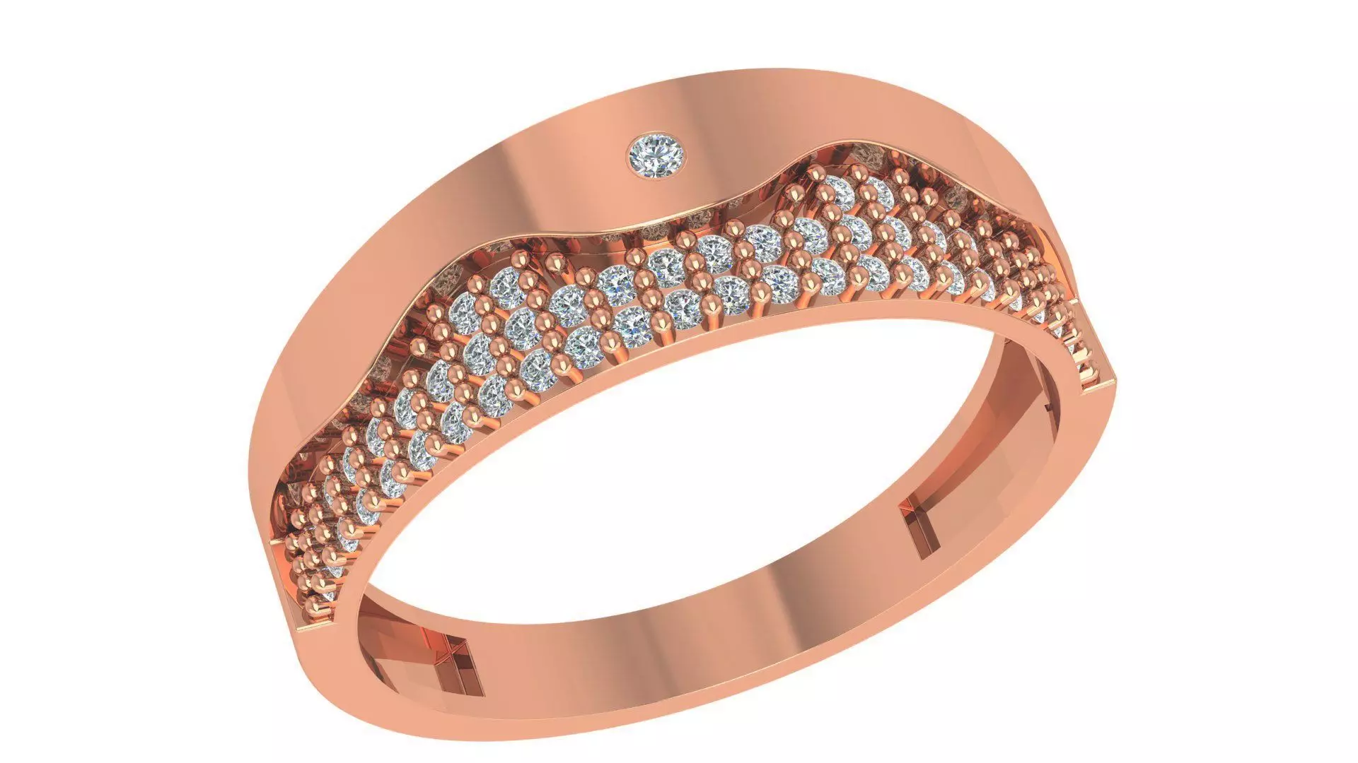 Band Ring renders 3dm stl details 3D print model_0