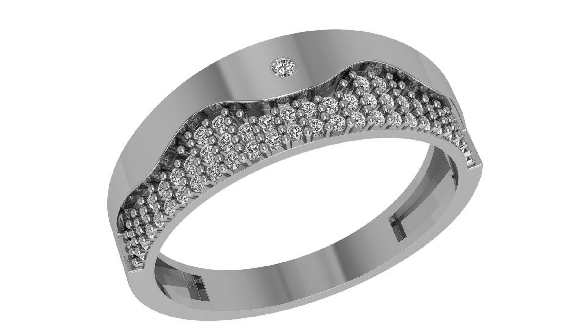 Band Ring renders 3dm stl details 3D print model_1