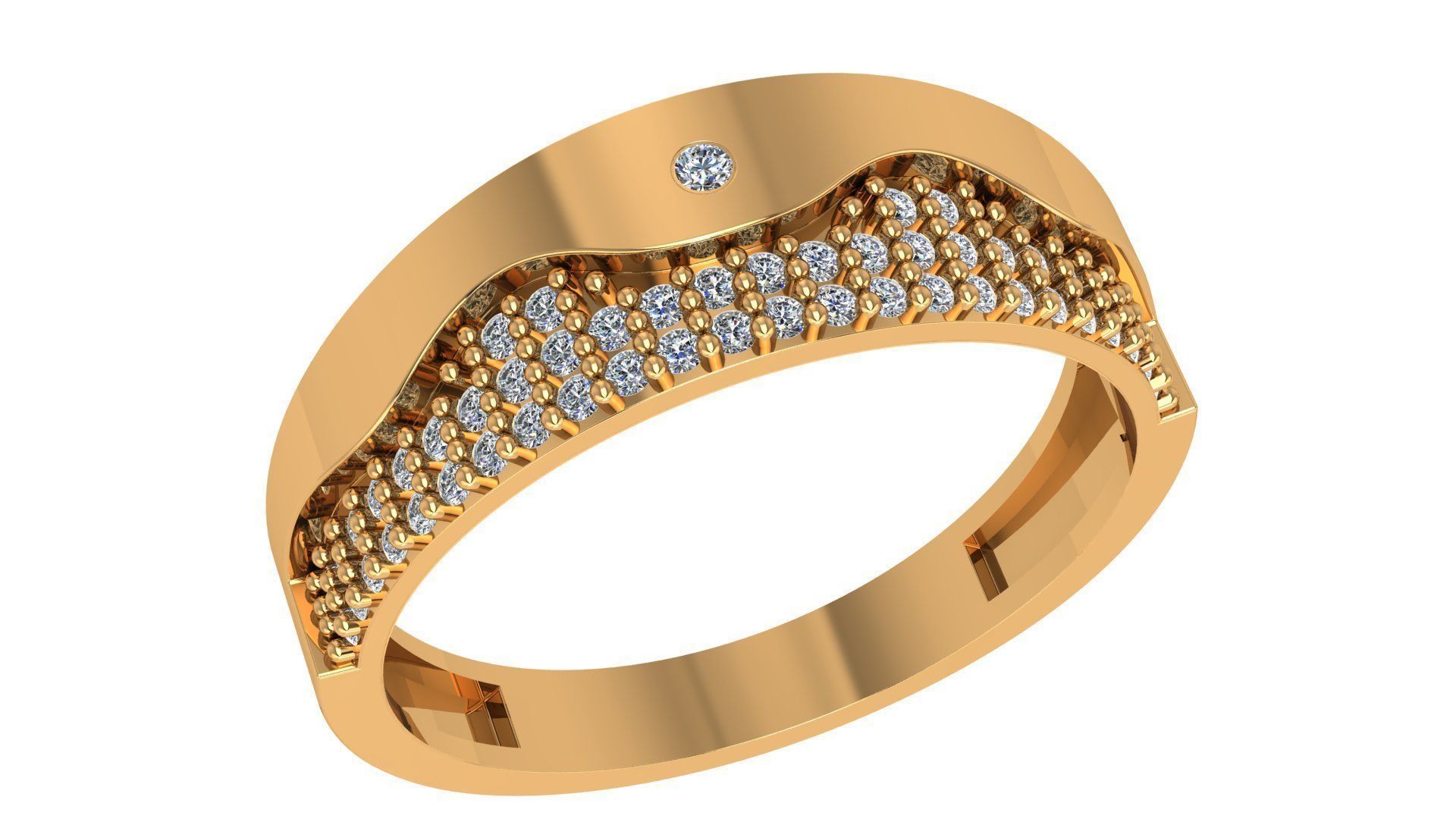 Band Ring renders 3dm stl details 3D print model_2