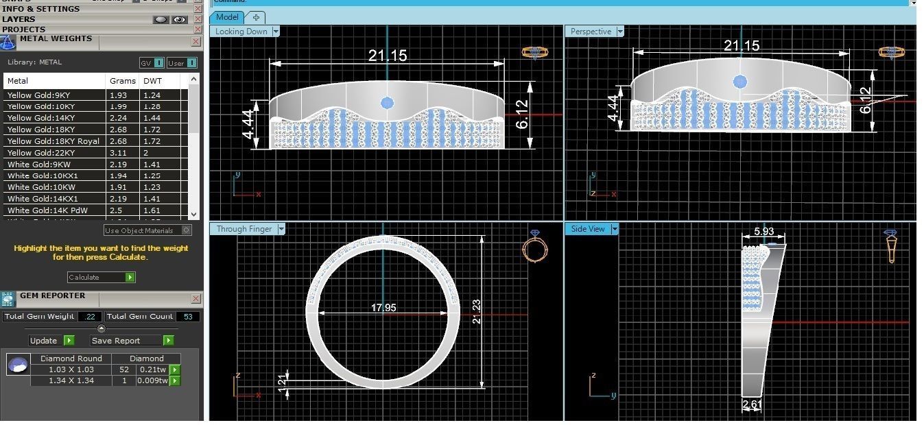 Band Ring renders 3dm stl details 3D print model_3