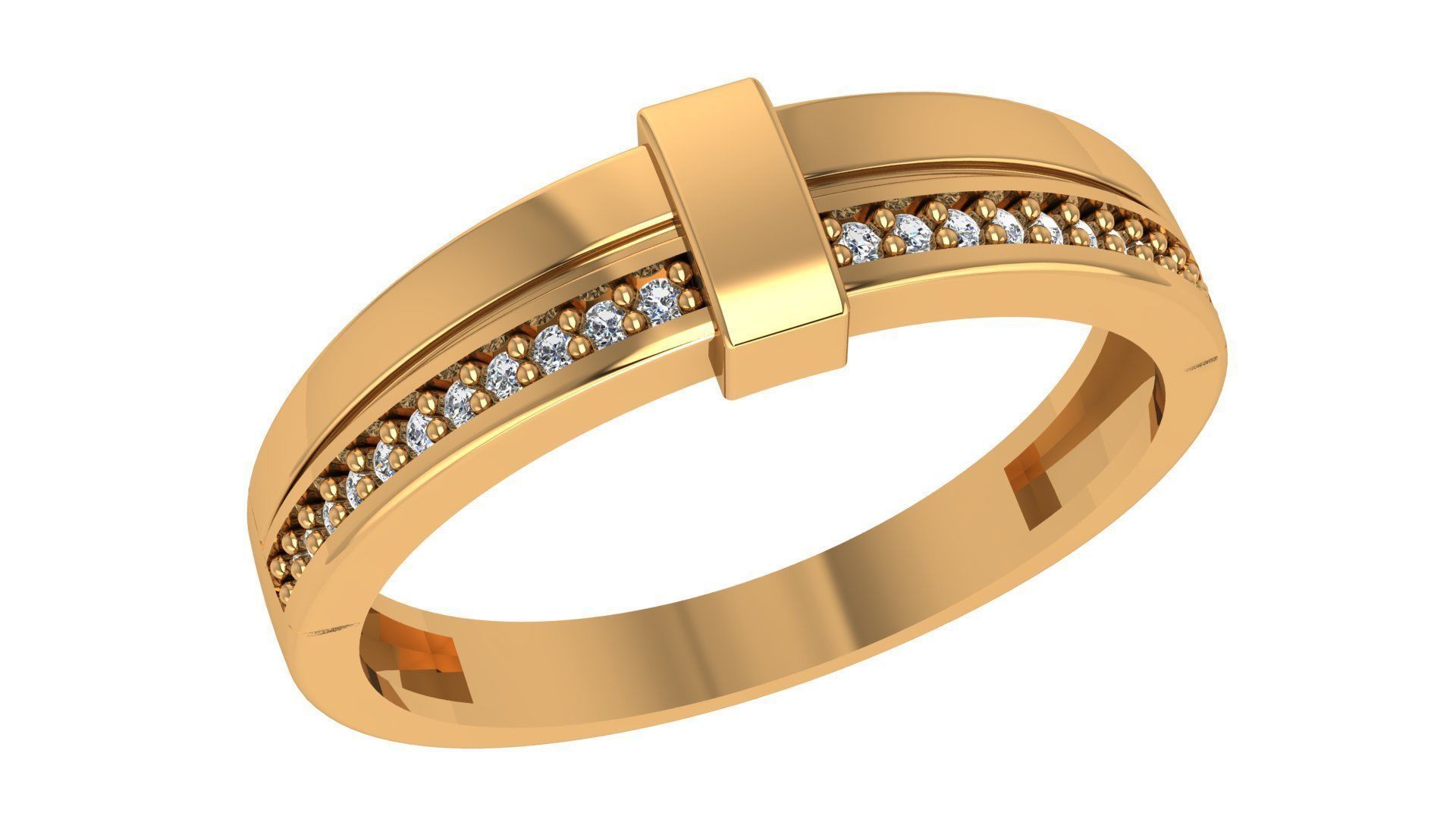 Band Ring renders 3dm stl details 3D print model_1