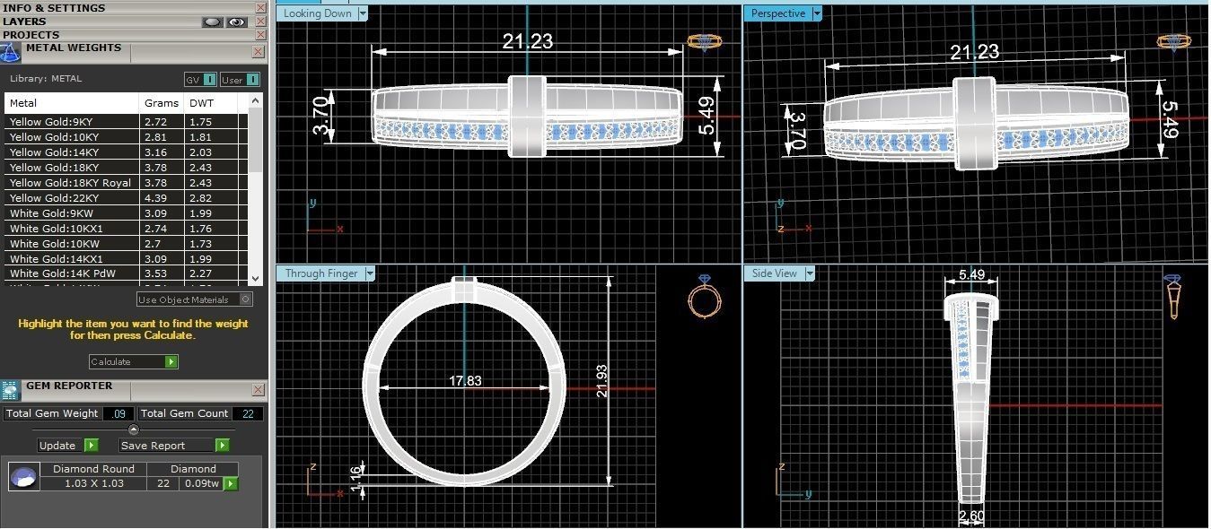 Band Ring renders 3dm stl details 3D print model_3