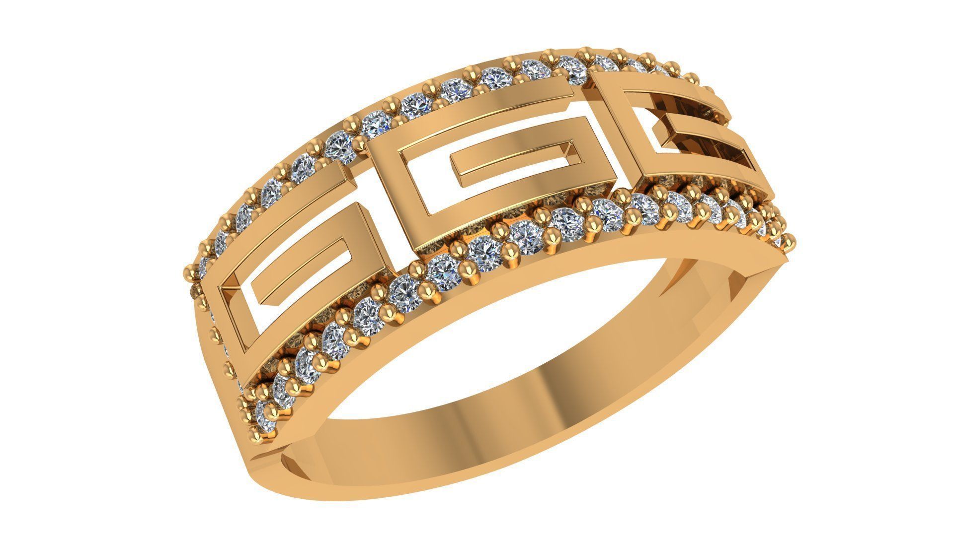 Band Ring renders 3dm stl details 3D print model_1