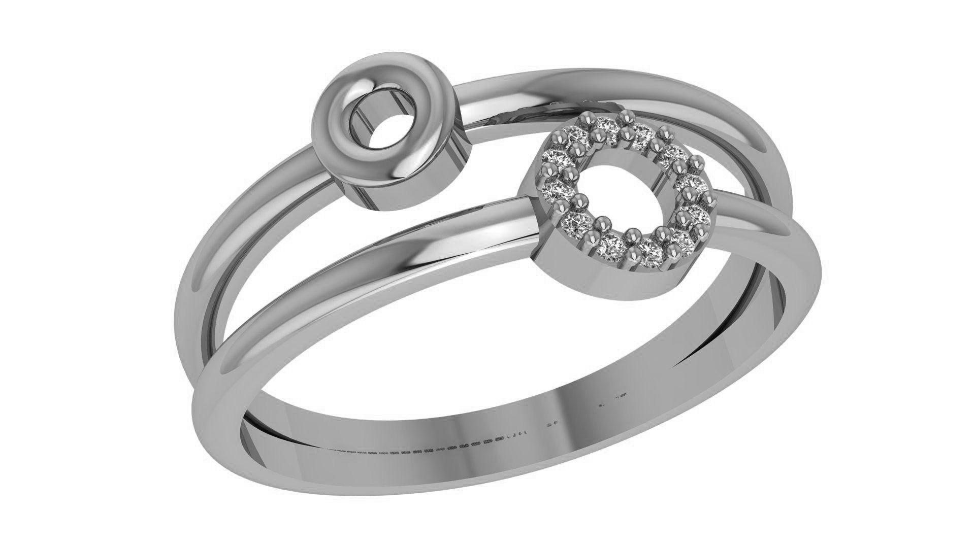 Circles Wire Ring renders 3dm stl details 3D print model_2