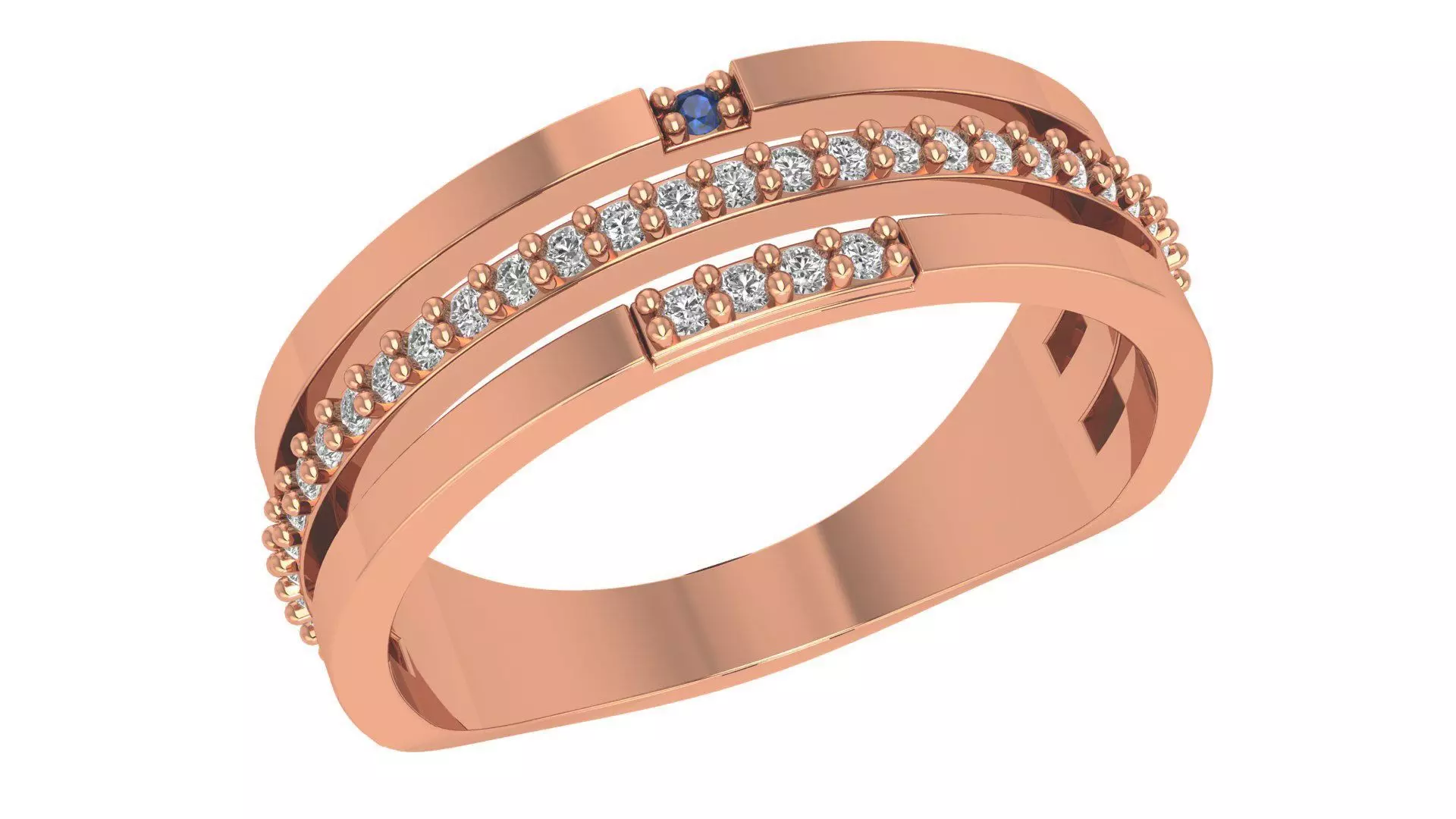 Band Ring renders 3dm stl details 3D print model_0