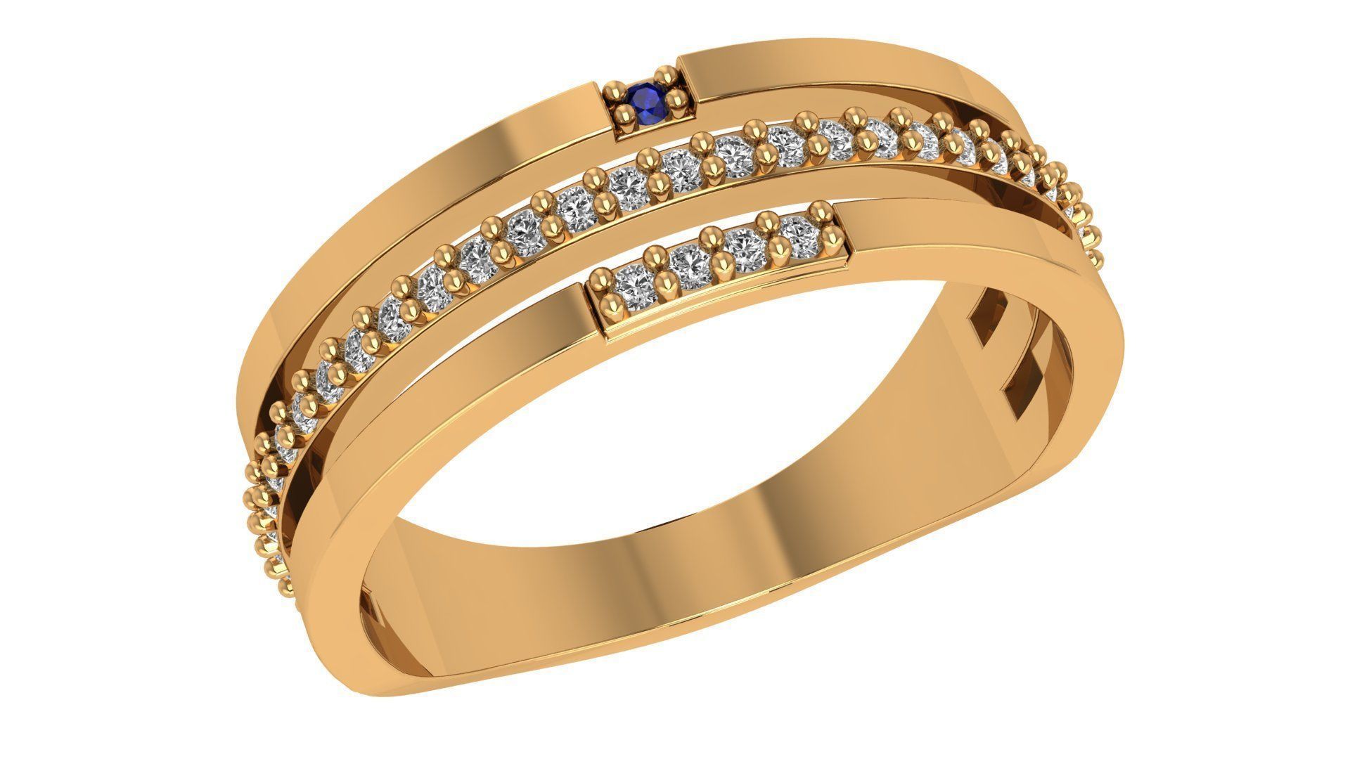 Band Ring renders 3dm stl details 3D print model_1