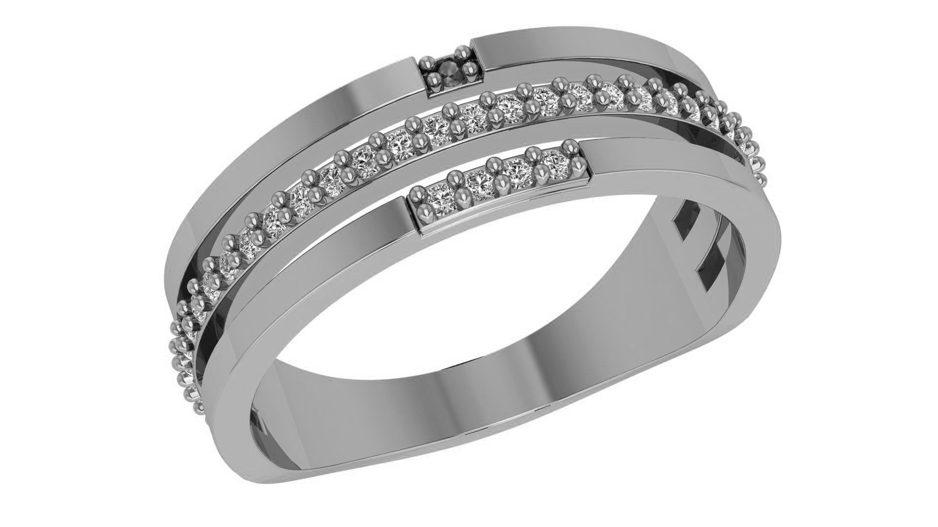 Band Ring renders 3dm stl details 3D print model_2