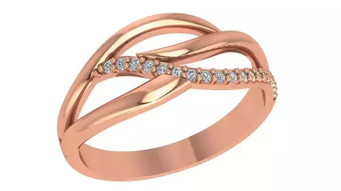 Wire Light wt minimalist Ring 3dm stl renders